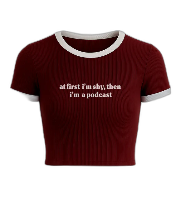 Shy Then A Podcast (Crop Tee)