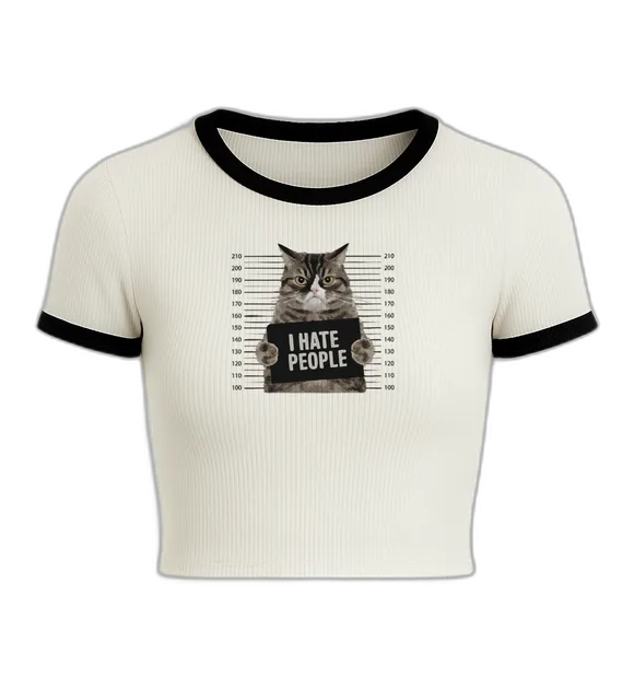 I Hate People Cat Mugshot