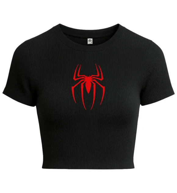 Red Spider Crop tee