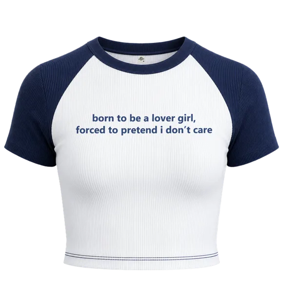Born To Be A Lover Girl Blue - Raglan